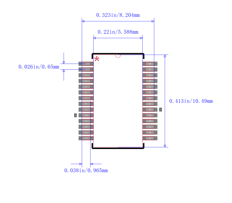 PIC16LF1716-E/SS封装图