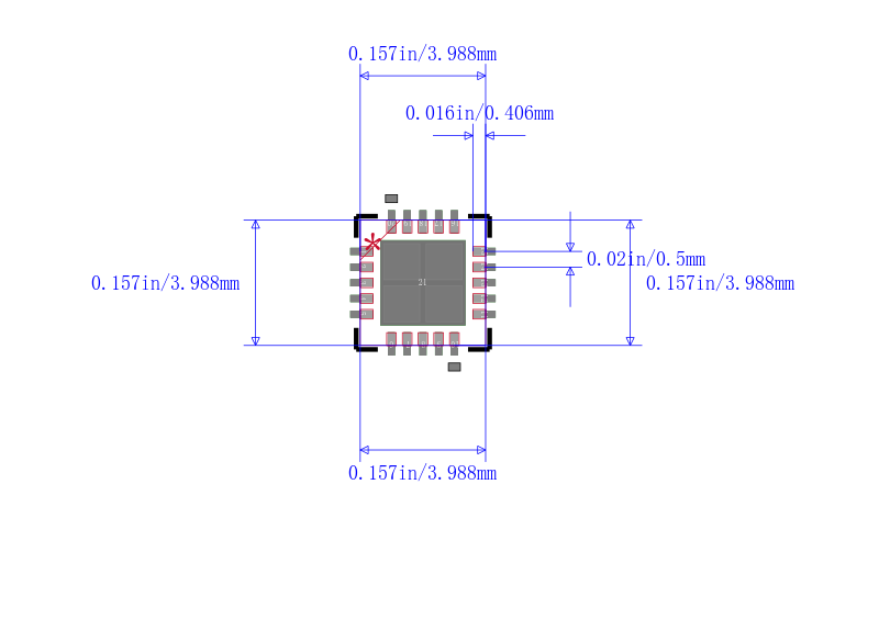 PIC16LF1829-E/ML封装图
