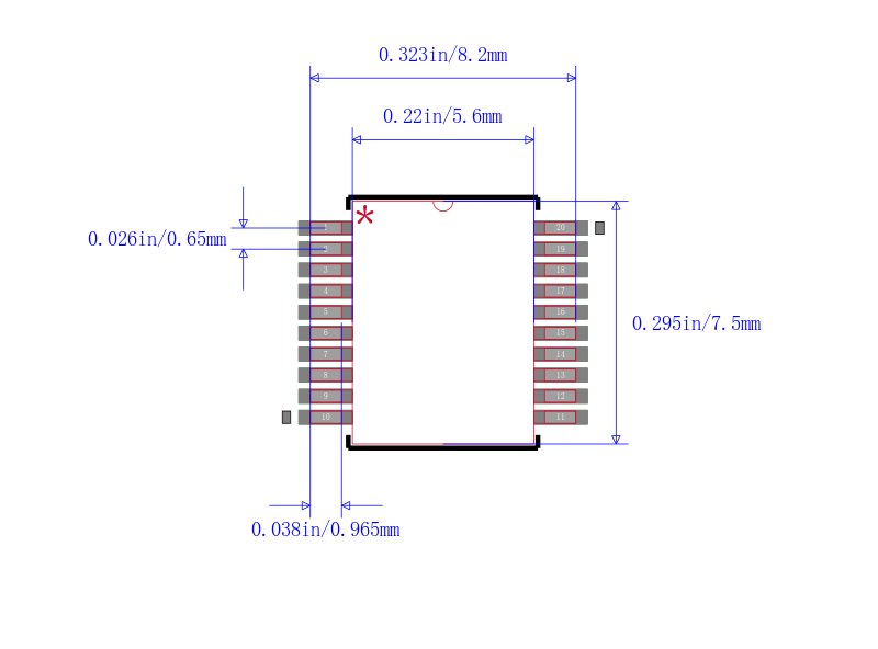 PIC16LF721-E/SS封装图