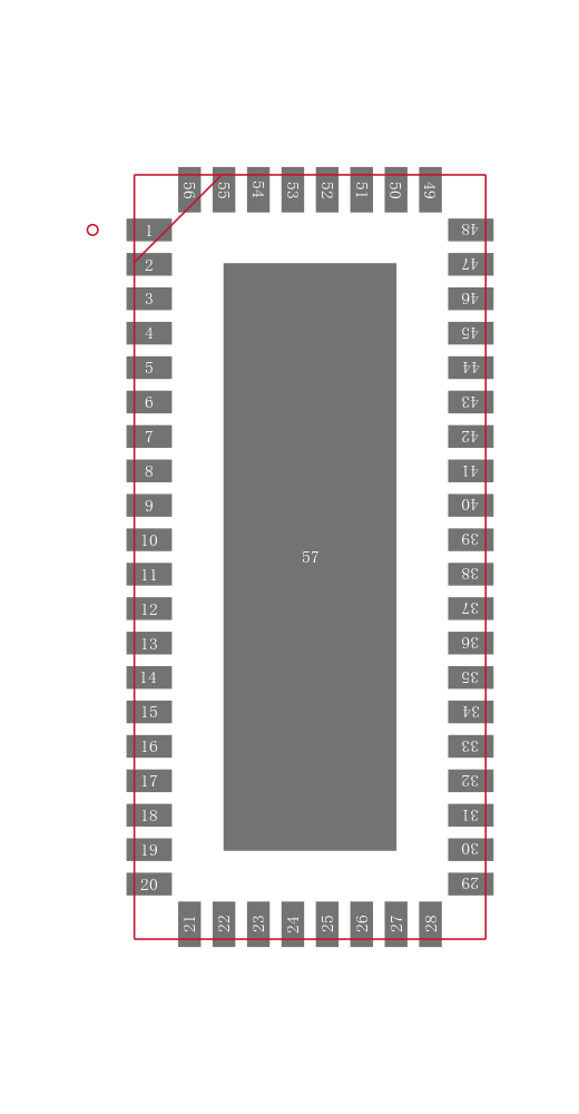 PI3VDP612-AZFE封装焊盘图