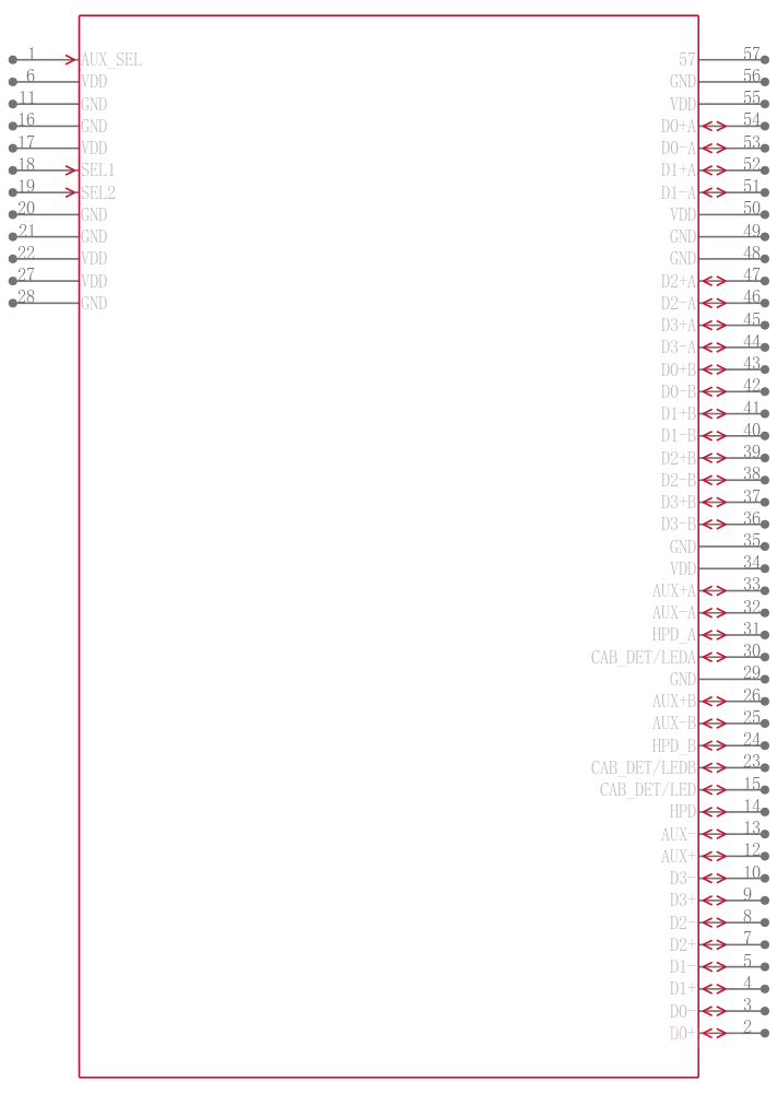 PI3VDP612-AZFE引脚图