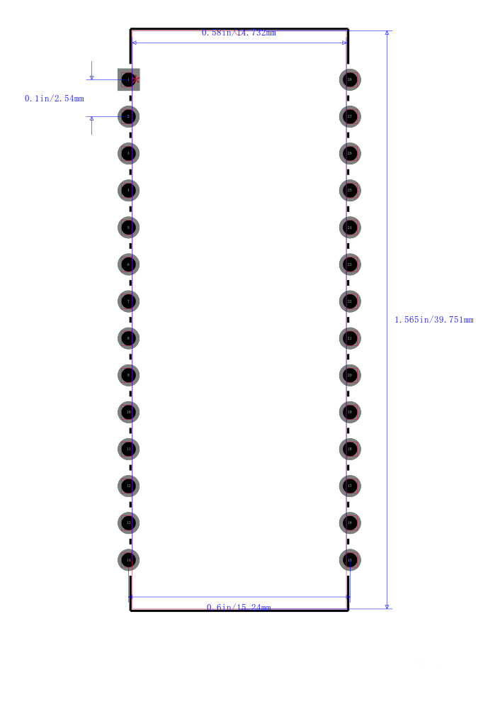 PIC16LC55A-04I/P封装图