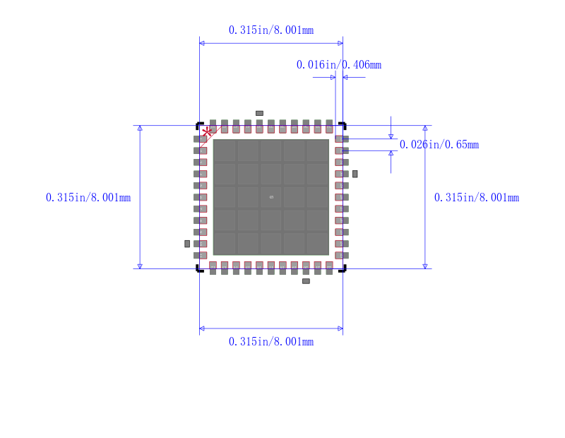 PIC16LF1784-I/ML封装图