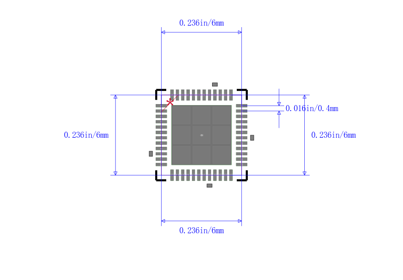 PIC24FV16KM104-I/MV封装图