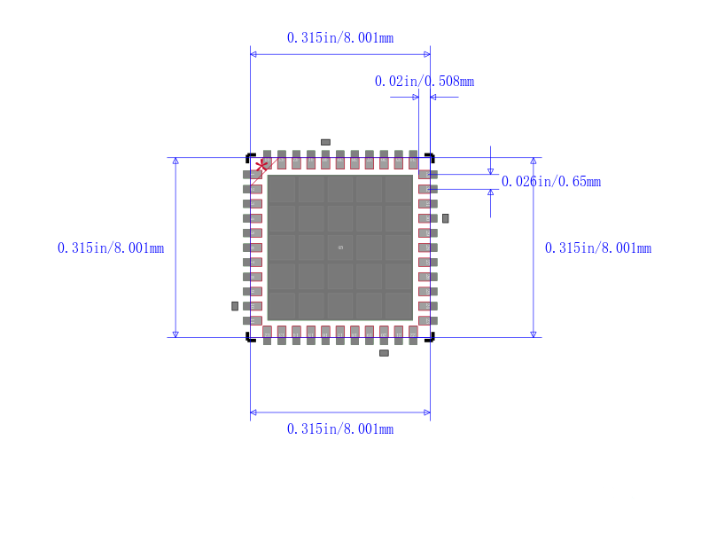 PIC24FV32KA304T-I/ML封装图