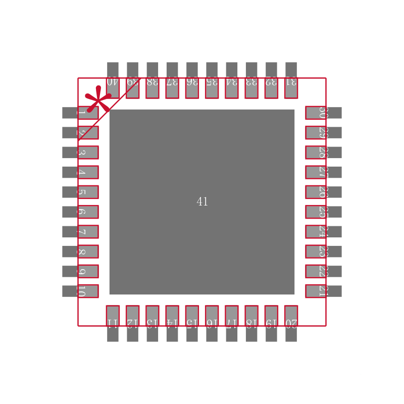 PIC16LF1719-E/MV封装焊盘图