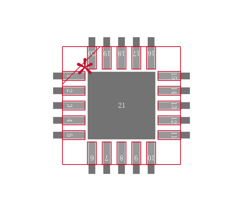 ADF4002BCPZ-RL7封装焊盘图