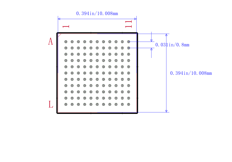 PIC24FJ256GB210-I/BG封装图