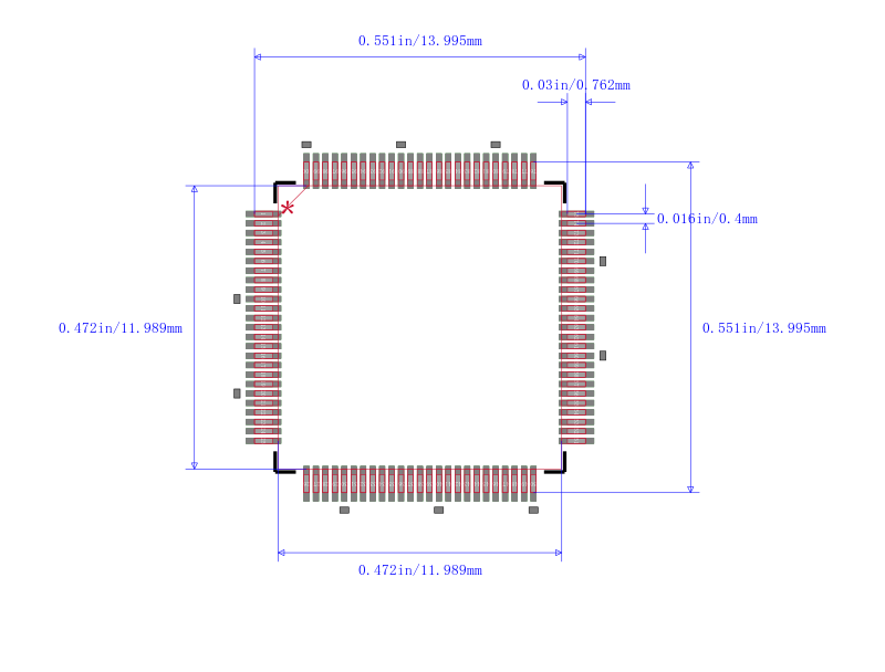 PIC32MX460F256LT-80I/PT封装图