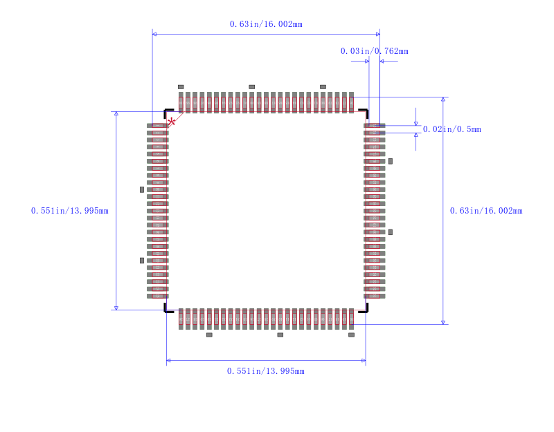 PIC32MX575F512L-80V/PF封装图