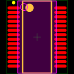 PCM3001E/2K封装焊盘图