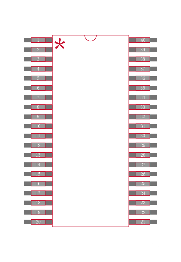 PI5C32X245B封装焊盘图