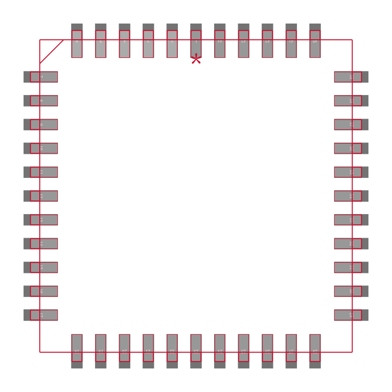 PIC16F877A-E/L封装焊盘图