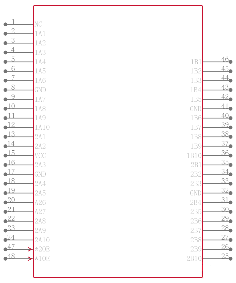 PI3B16210AE引脚图