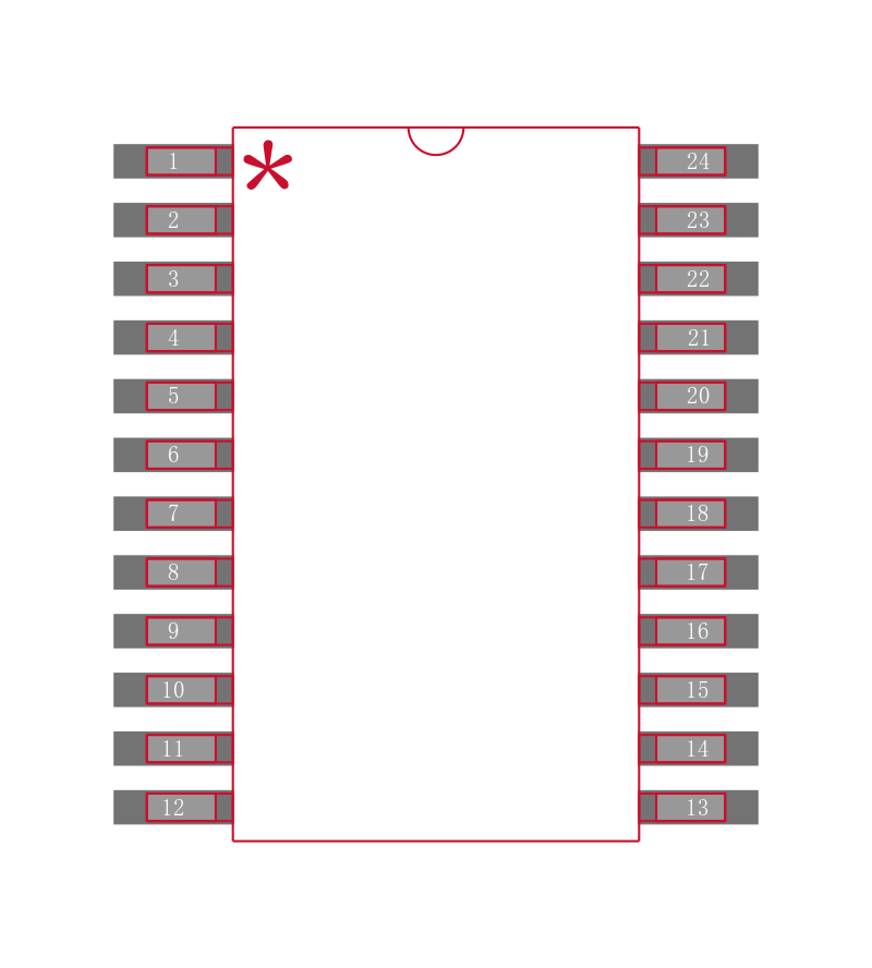 PI6C2509-133LEX封装焊盘图