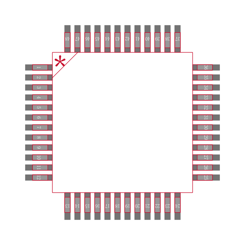 PI6C485352FAE封装焊盘图