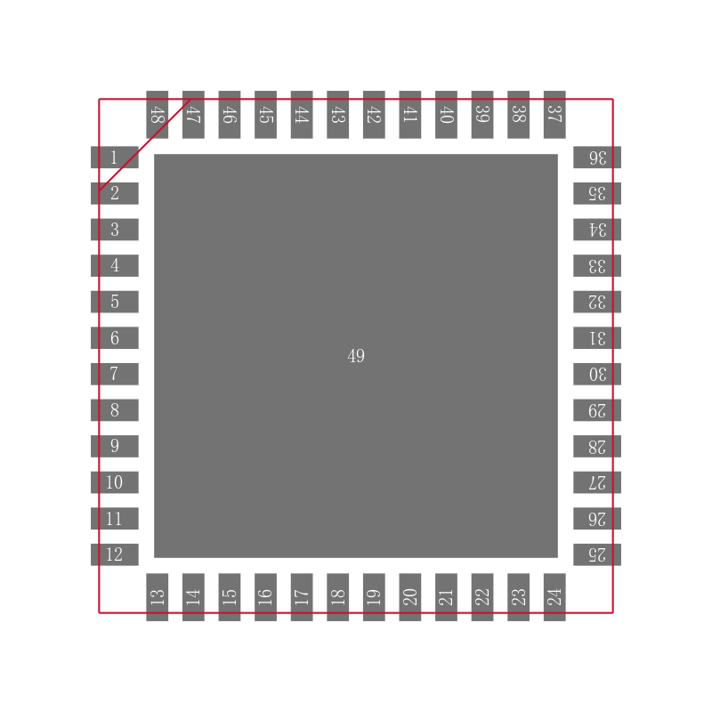 PI6C49S1510ZDIE封装焊盘图