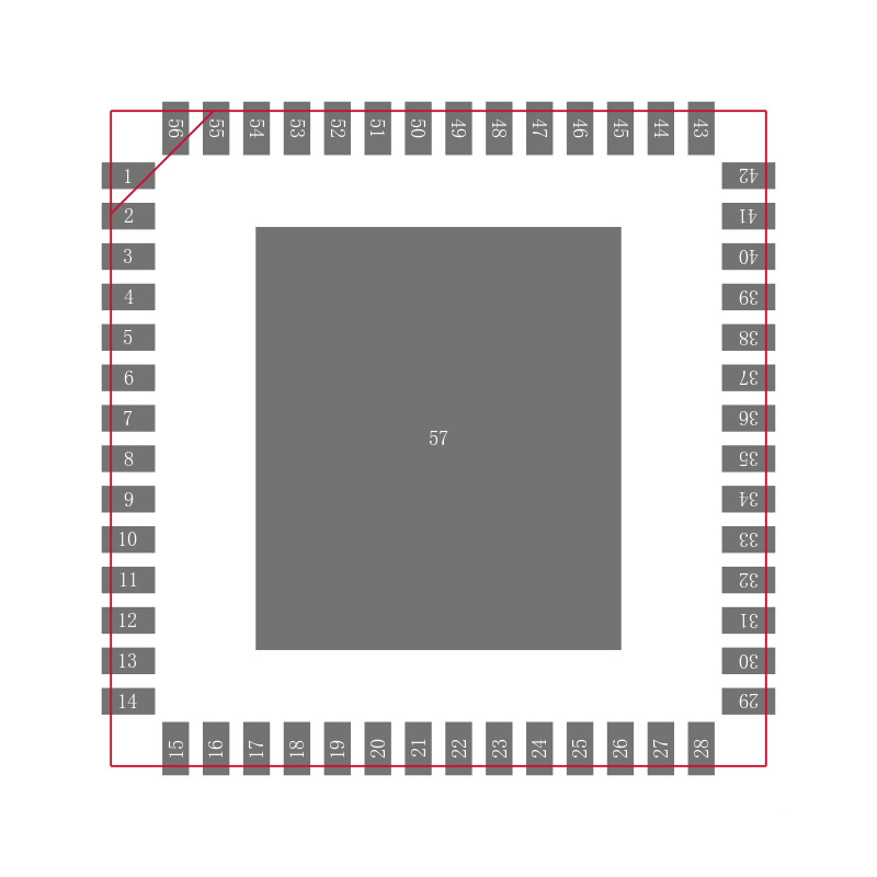 PI6LC4831AZBIE封装焊盘图
