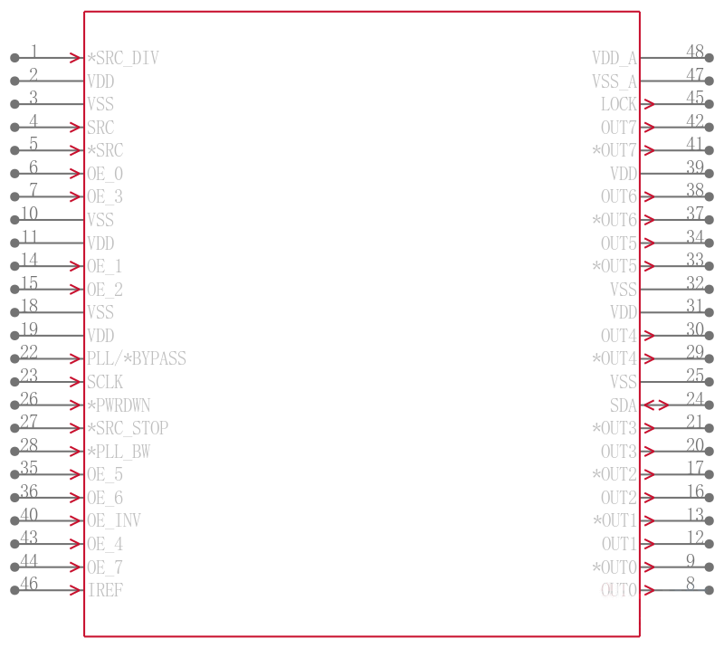 PI6C20800SAE引脚图