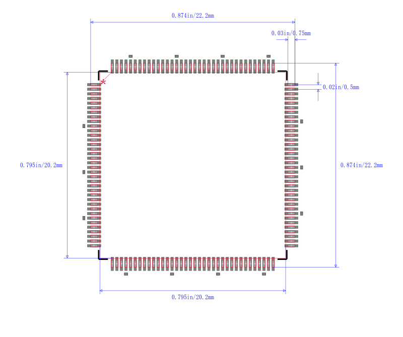 PCI1410PGE封装图