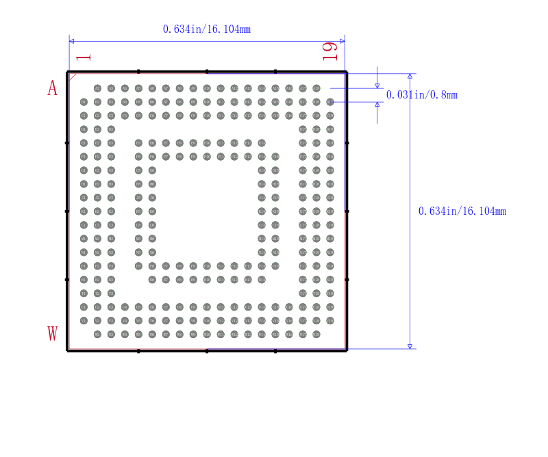 PCI2050IZHK封装图