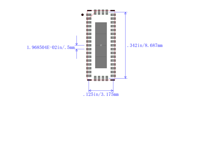 PI3EQX7742STZHE封装图