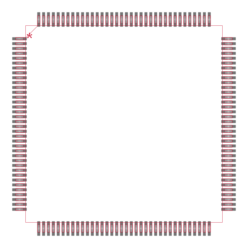 PCI1410APGE封装焊盘图