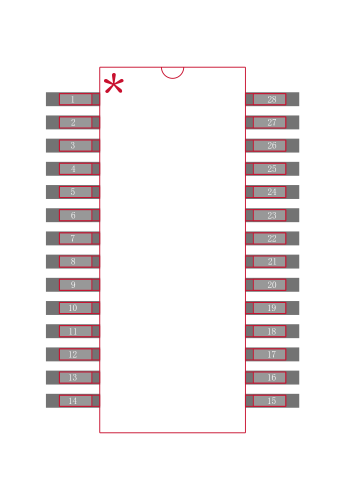 PCM1680DBQG4封装焊盘图