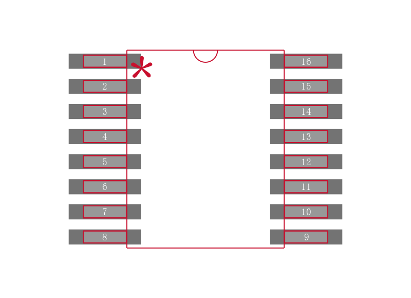 PCM1748KEG4封装焊盘图