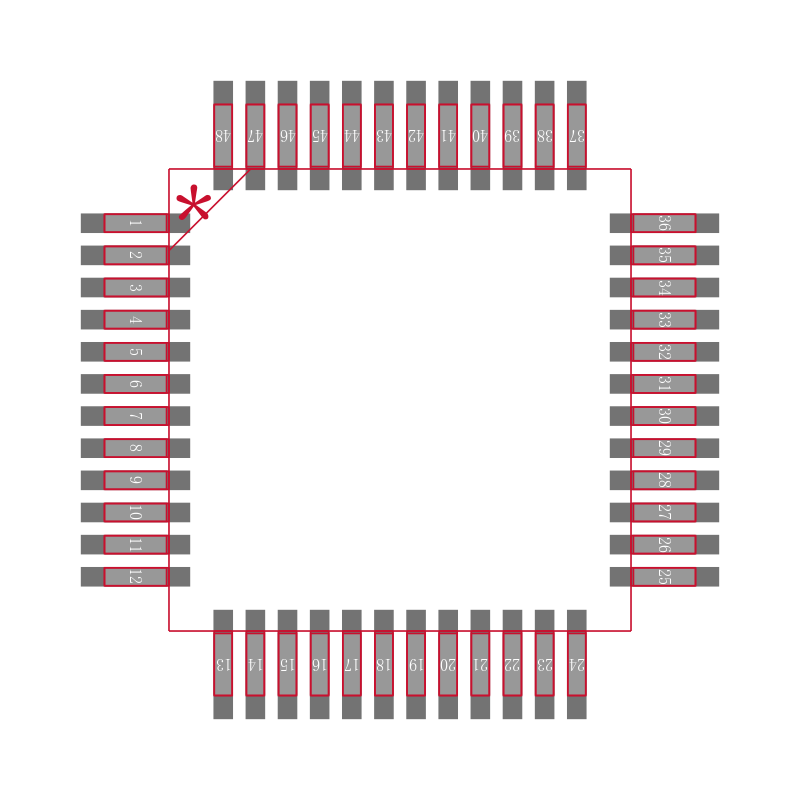 PCM4220PFBG4封装焊盘图