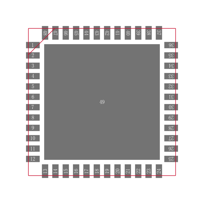 PI2EQX3232AZDE封装焊盘图