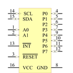 PCA9538PW引脚图