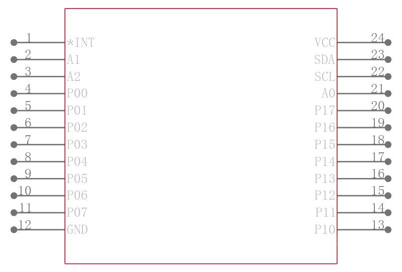 PCA9555DWG4引脚图