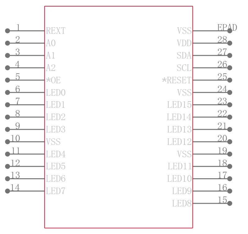 PCA9952TW/Q900,118引脚图
