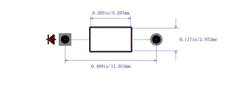 P4KE250CA-G封装图