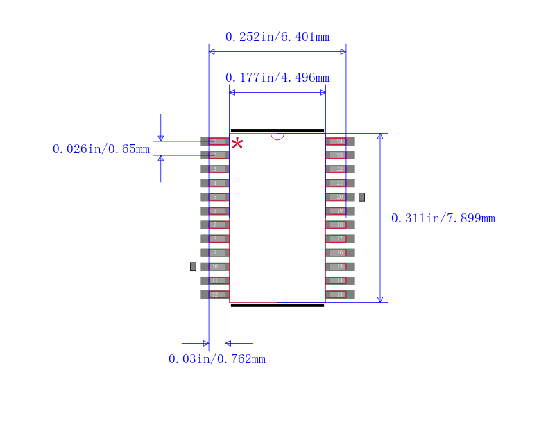 PI5C6800LE封装图