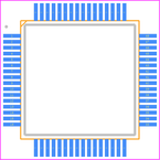 PIC32MX120F064H-I/PT封装焊盘图