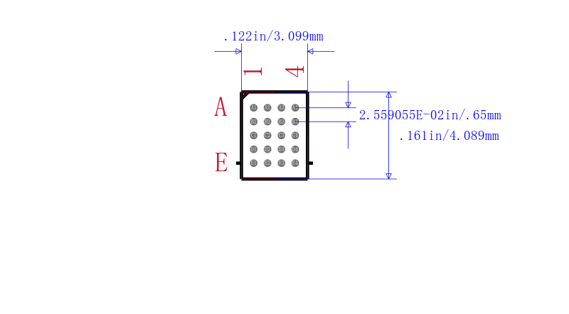 PCA9544AZQNR封装图