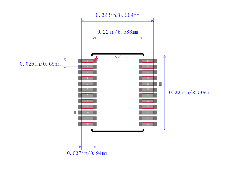 PCF8575CDBE4封装图