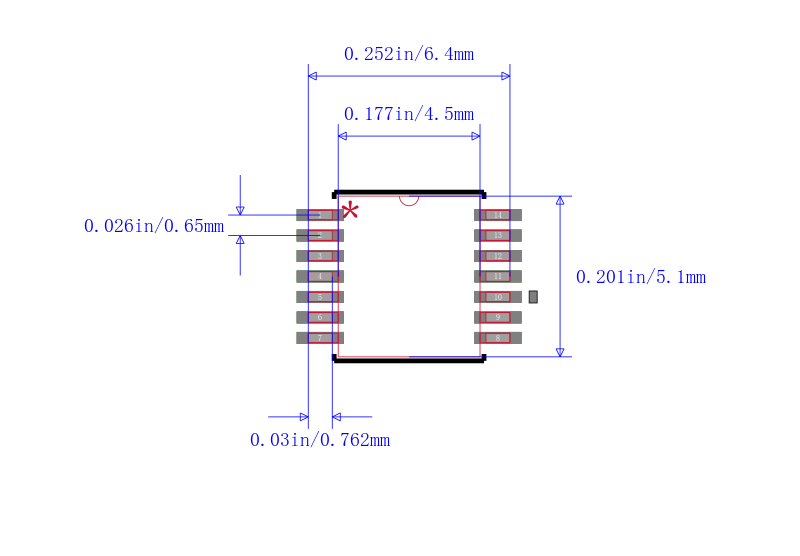 PIC16LF1824-I/ST封装图