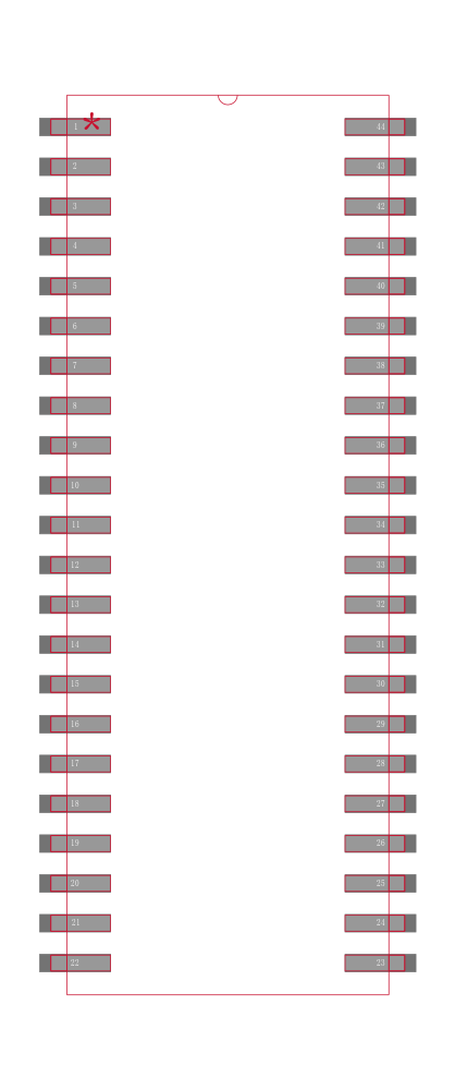 AS7C1026B-12JCN封装焊盘图