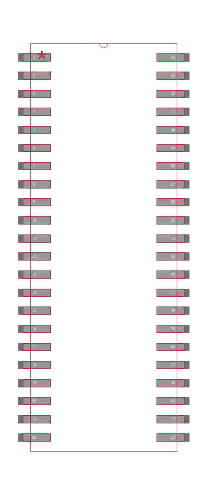 AS7C4098A-12JCN封装焊盘图