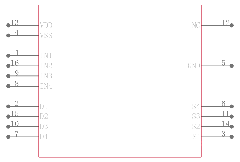 ADG1311YRUZ引脚图