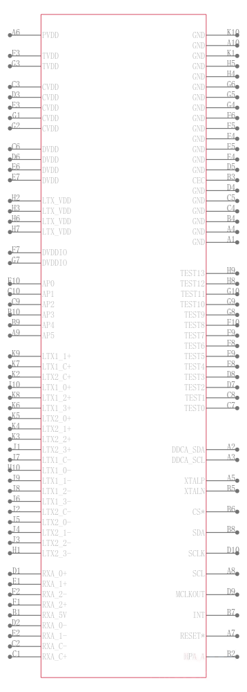 ADV7613WBBCZ-P引脚图
