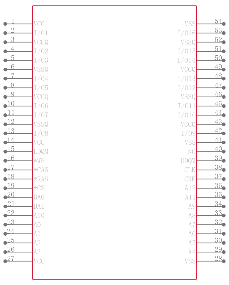 AS4C32M16SA-7TCN引脚图