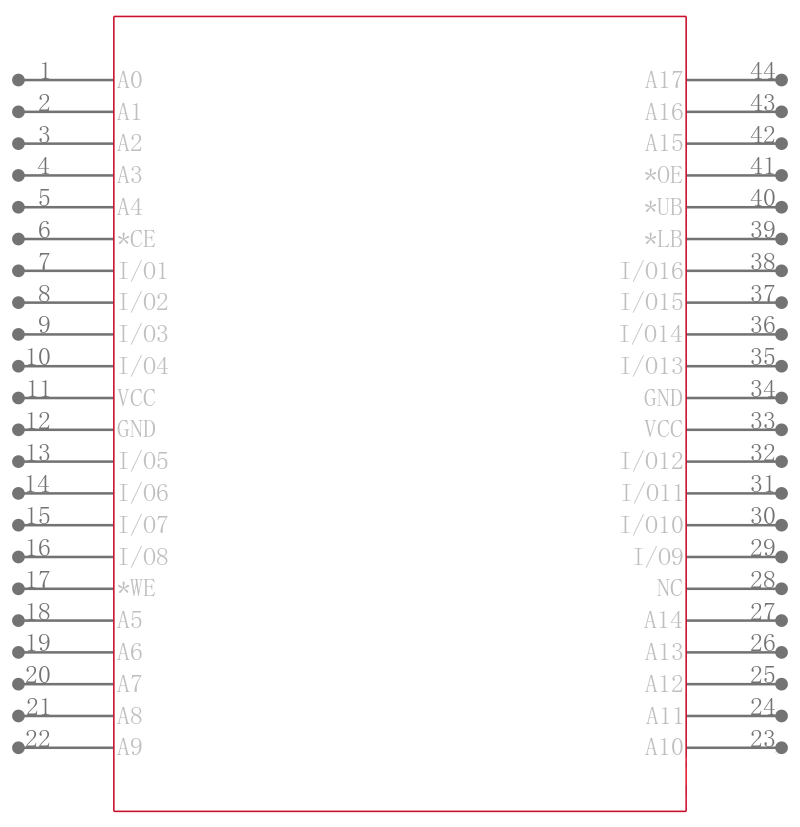 AS7C34098A-10TCN引脚图