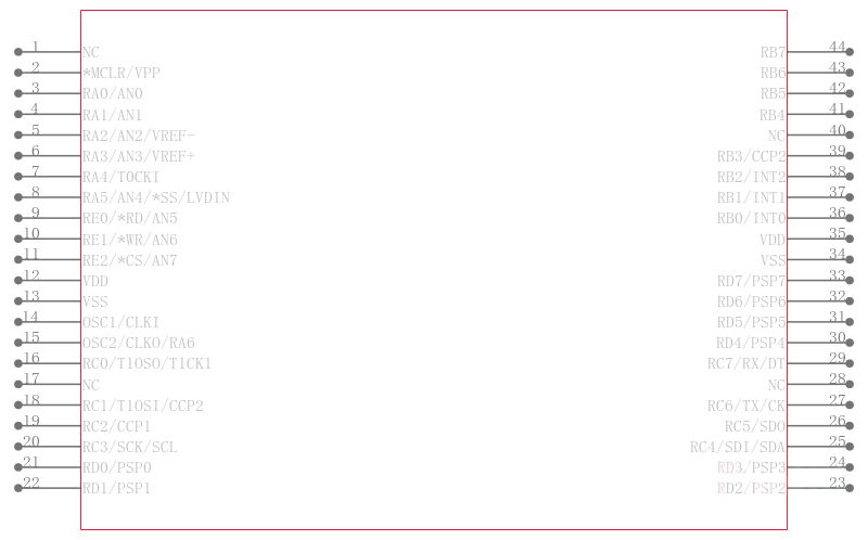 PIC18C452-I/L引脚图