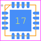 PIC16F1823-E/ML封装焊盘图