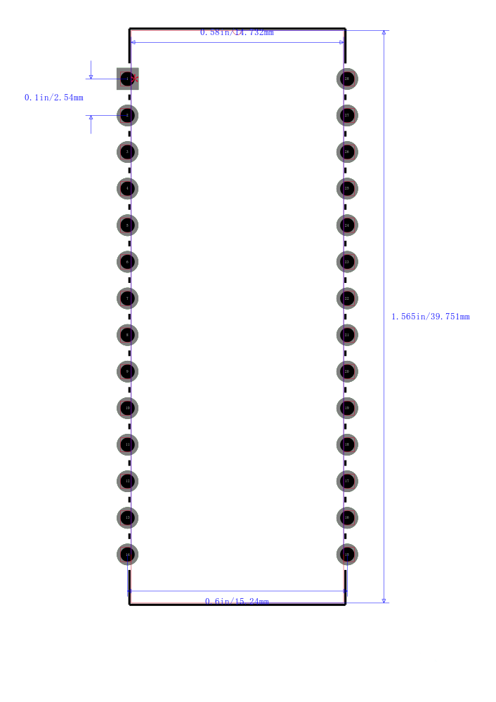 PIC16C57-LP/P封装图