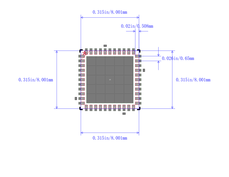 PIC18LF46J50-I/ML封装图